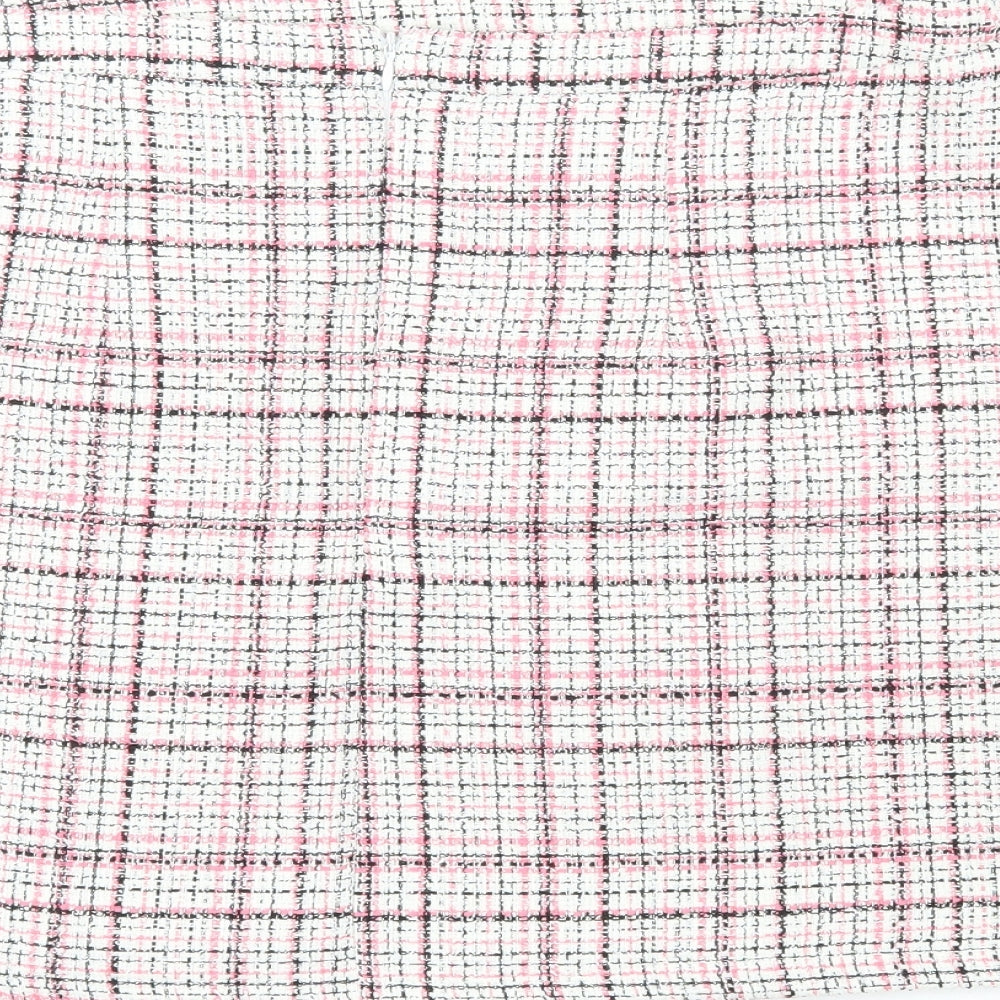 Primark Womens Multicoloured Plaid Polyester Pleated Skirt Size 16