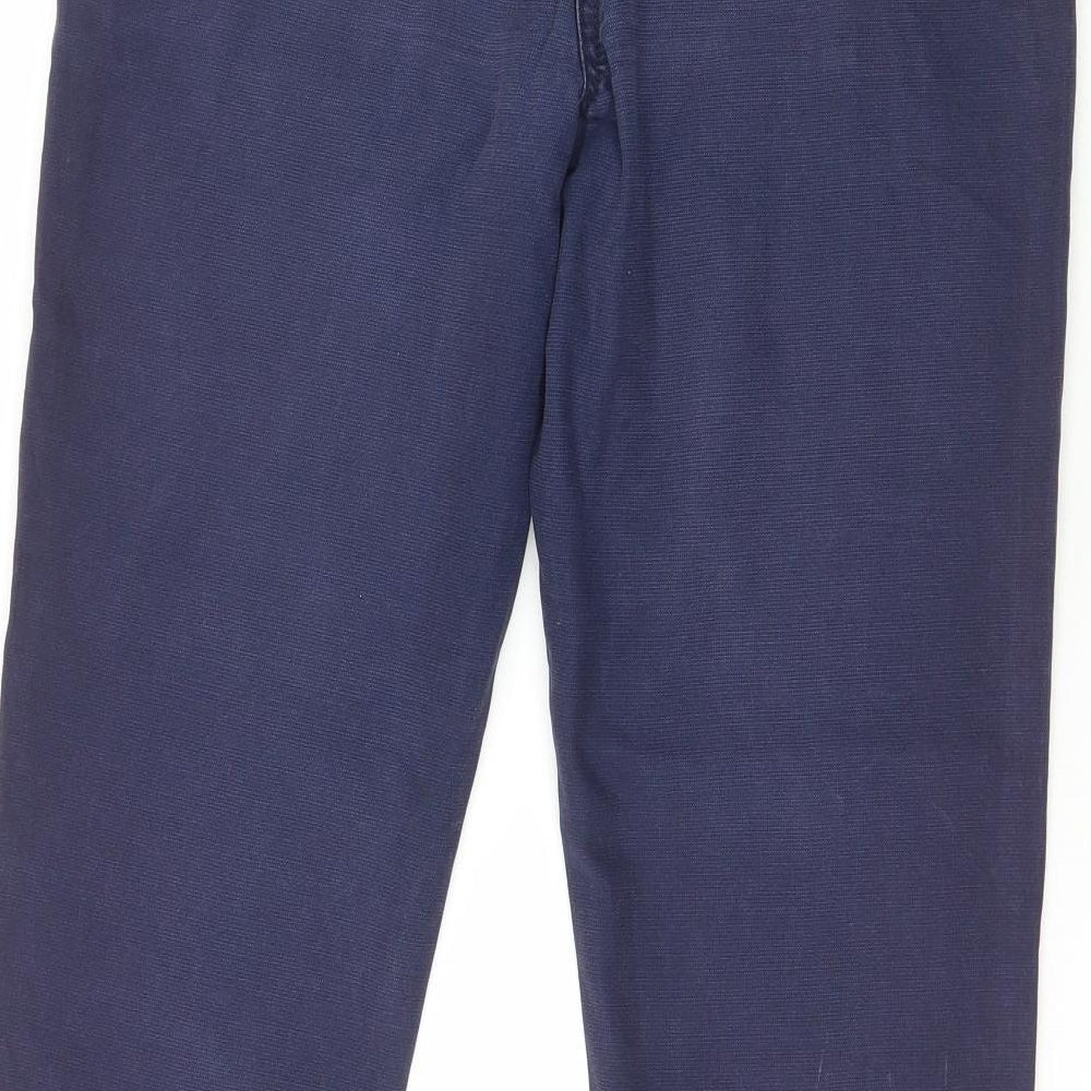 NEXT Womens Blue  Cotton Chino Trousers Size 8 L27 in Regular