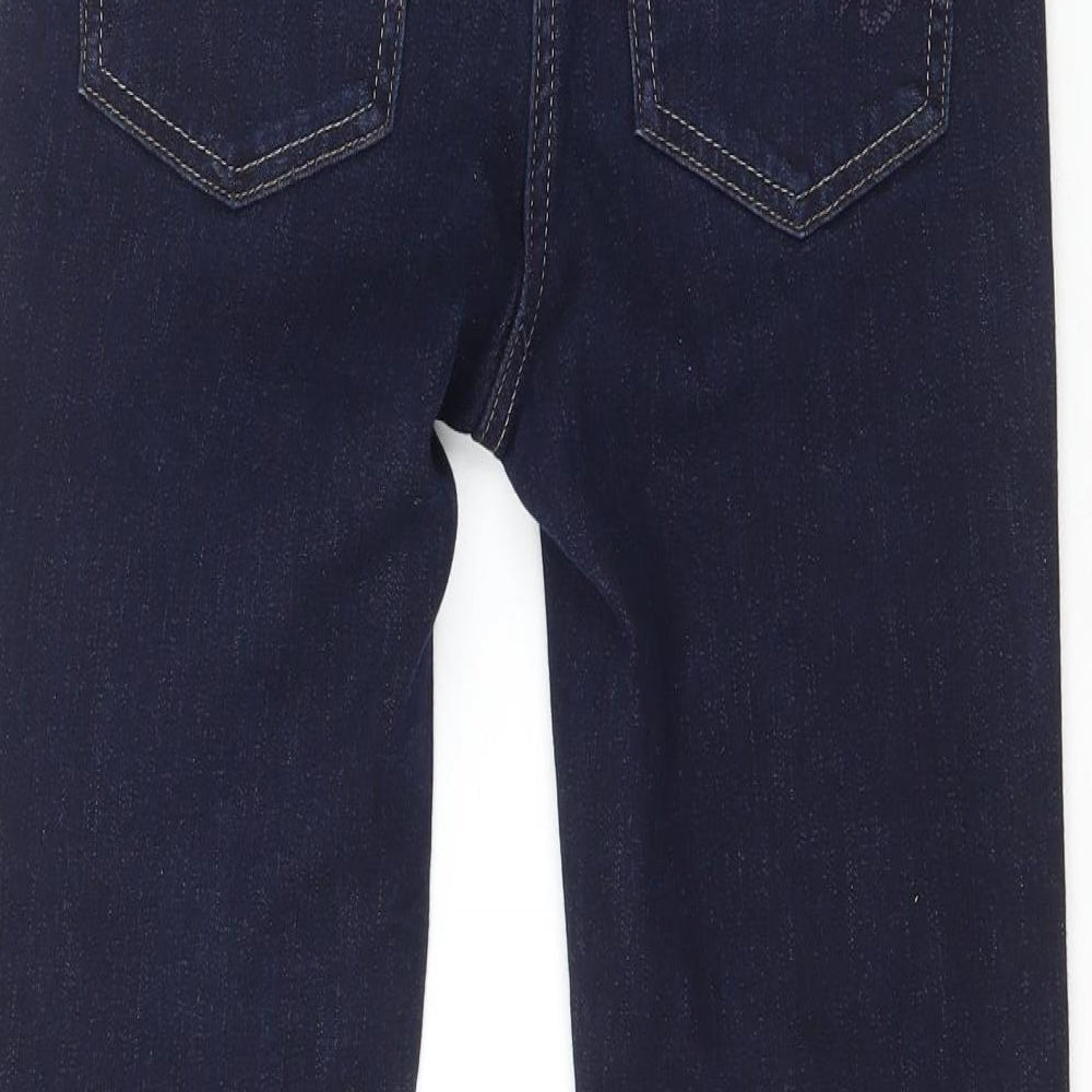 NEXT Womens Blue  Cotton Straight Jeans Size 10 L26 in Regular