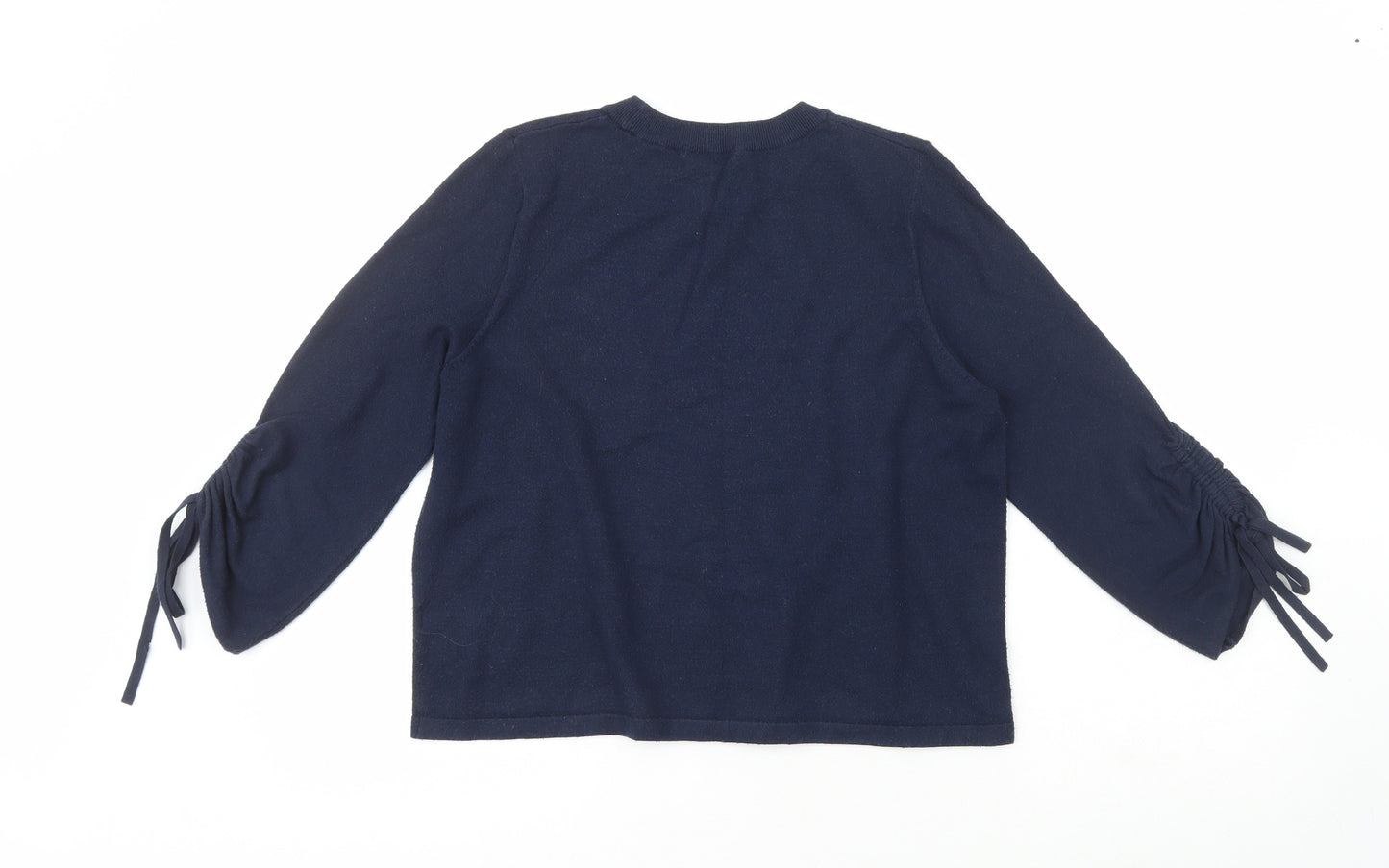 TU Womens Blue  Viscose Pullover Sweatshirt Size 14