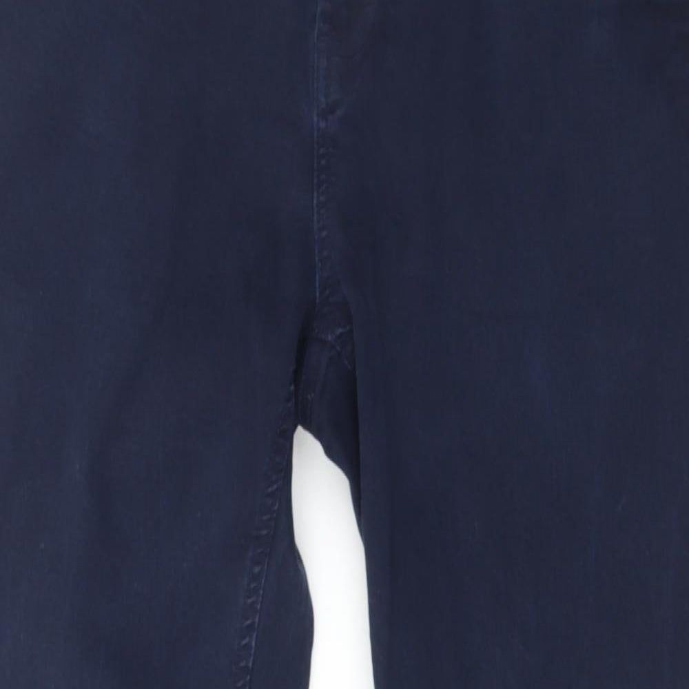 Soviet Mens Blue  Cotton Trousers  Size 34 L26 in Regular