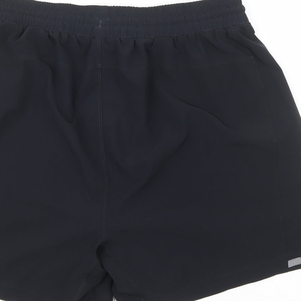 Marks and Spencers Mens Black  Polyester Sweat Shorts Size M L6 in Regular