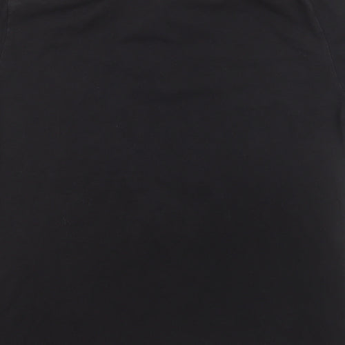 H&M Mens Black  Cotton  Button-Up Size L Collared