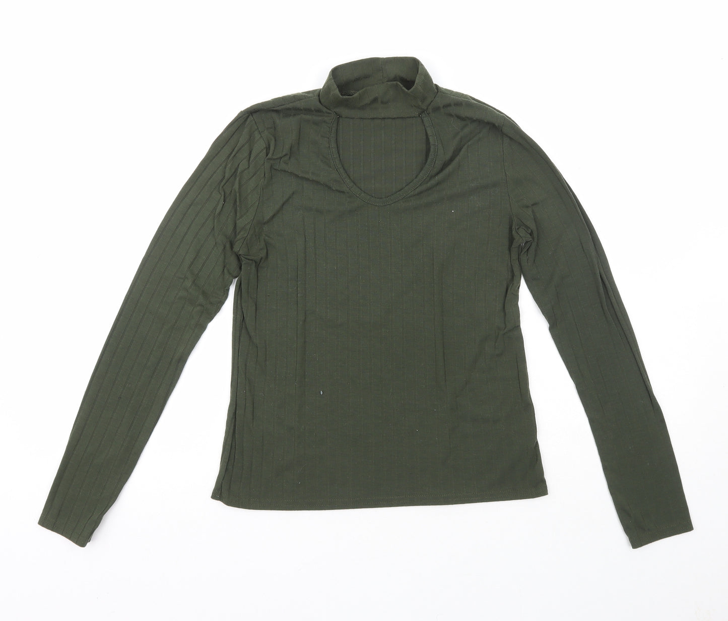 Chemistry Womens Green  Polyester Pullover Sweatshirt Size 12