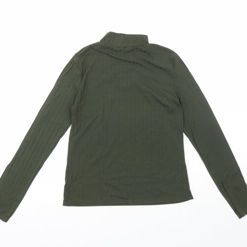 Chemistry Womens Green  Polyester Pullover Sweatshirt Size 12