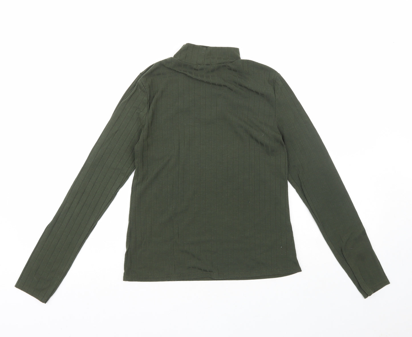 Chemistry Womens Green  Polyester Pullover Sweatshirt Size 12