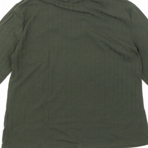Chemistry Womens Green  Polyester Pullover Sweatshirt Size 12