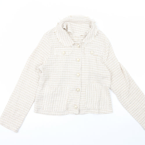 SheIn Womens Ivory   Jacket  Size 14