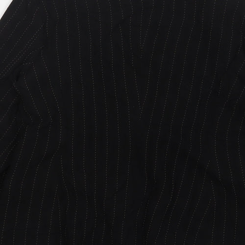 Planet Womens Black Striped Wool Jacket Suit Jacket Size 8
