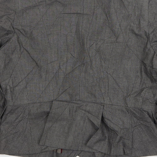 Warehouse Womens Grey  Polyester Jacket Suit Jacket Size 14