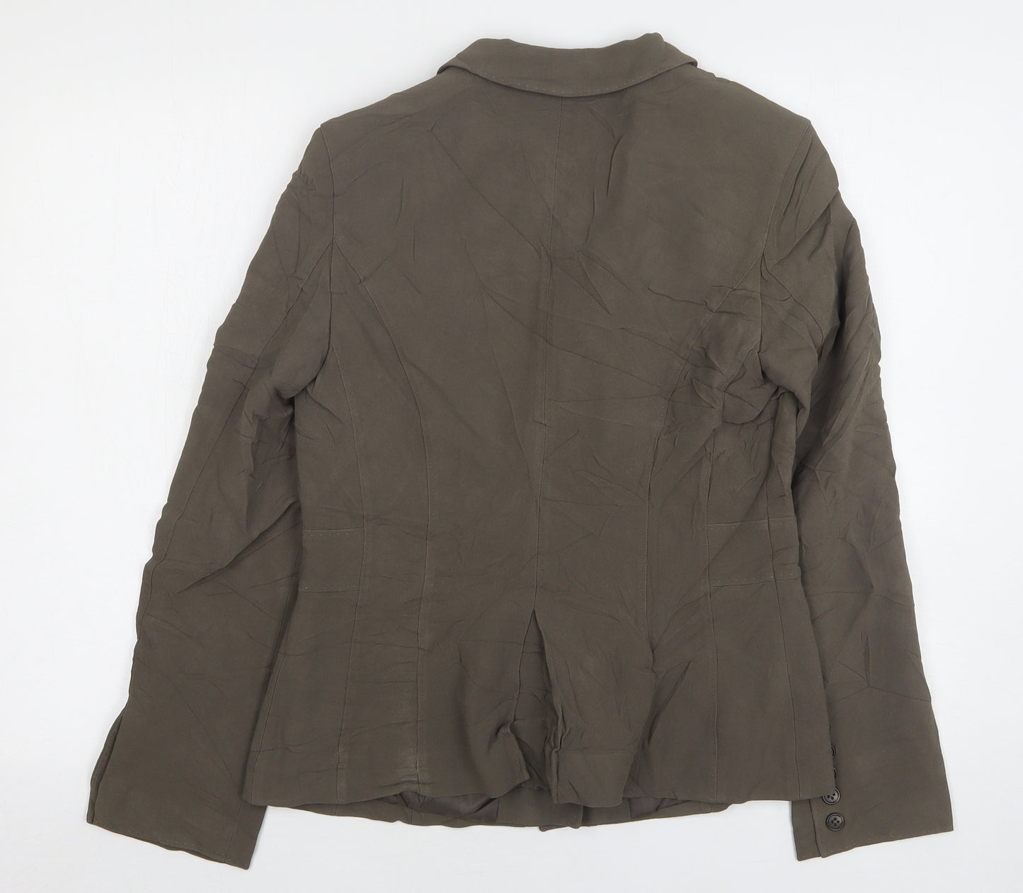 Episode Womens Green  Acetate Jacket Suit Jacket Size 10