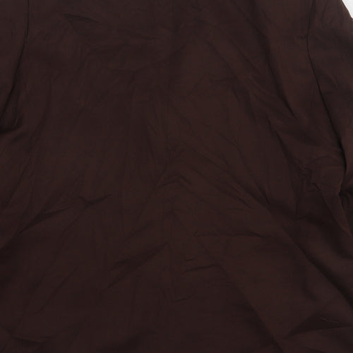 Slimma Womens Brown  Polyester Jacket Suit Jacket Size 18