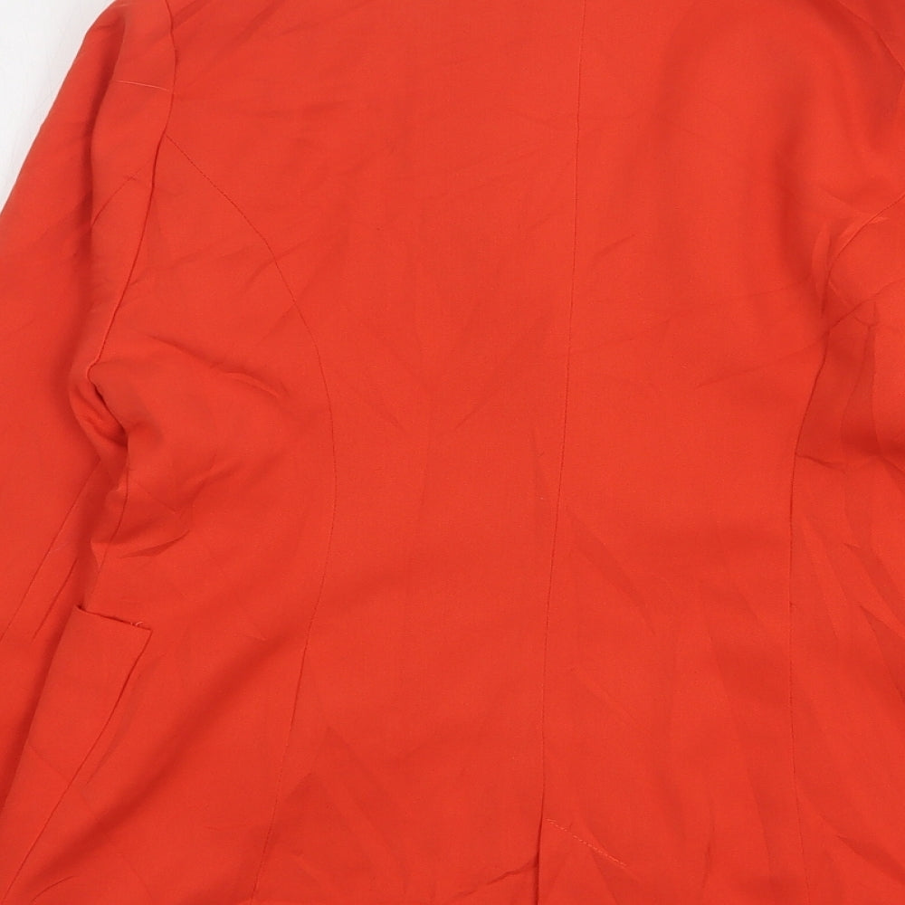 Sevilla Womens Orange  Cotton Jacket Suit Jacket Size 12