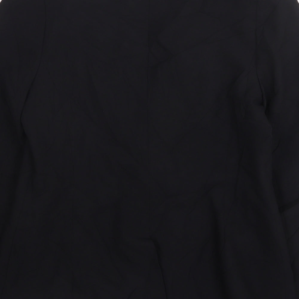 Atmosphere Womens Black  Polyester Jacket Sport Coat Size 12