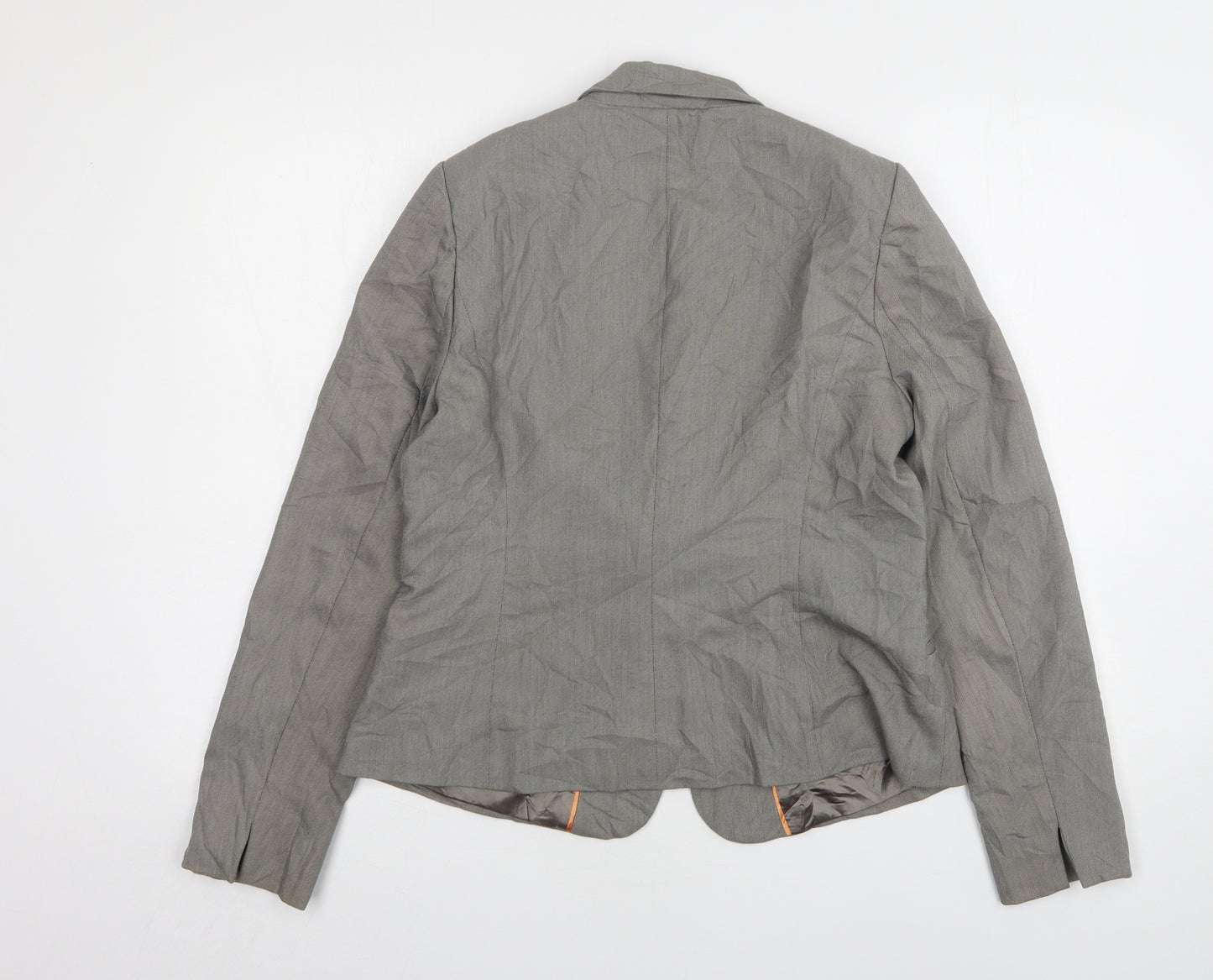 Papaya Womens Grey  Polyester Jacket Suit Jacket Size 14