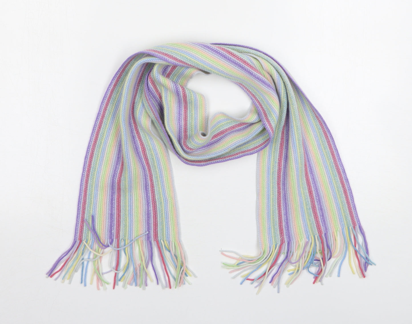 The Scarf Company  Womens Multicoloured Striped Cashmere  Scarf