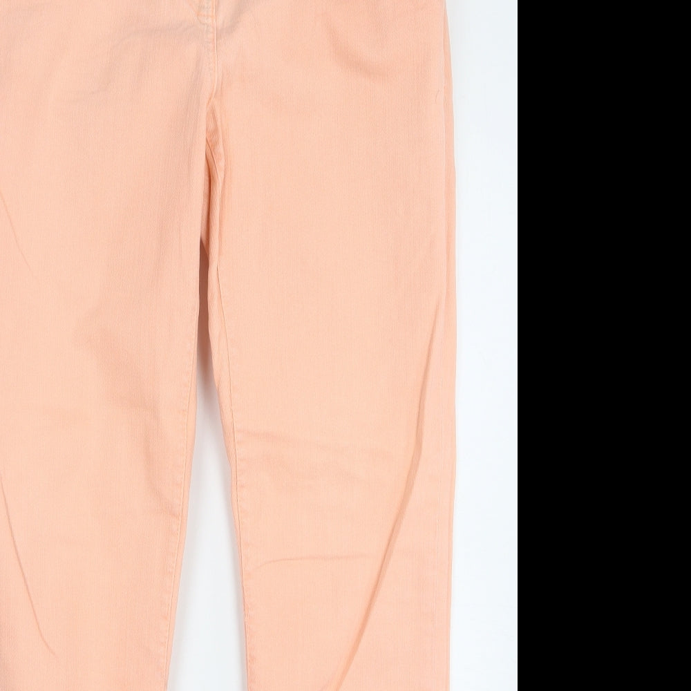 River Island  Womens Pink  Cotton Skinny Jeans Size 16 L30 in Regular