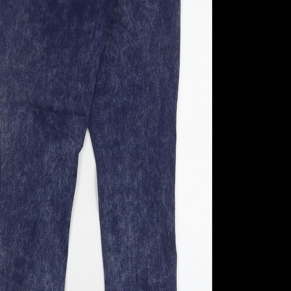 Matalan Womens Blue  Cotton Skinny Jeans Size 14 L30 in Regular