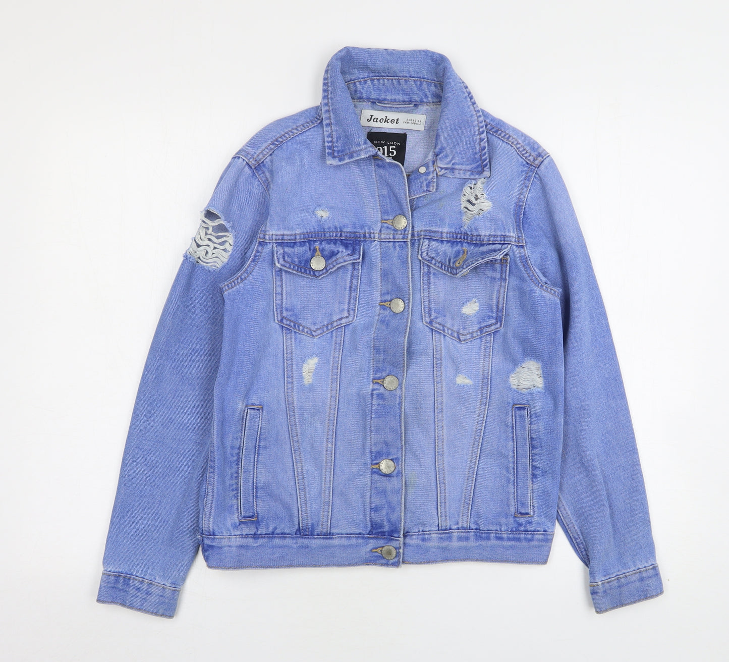 New Look Girls Blue   Jacket  Size 10-11 Years  Button