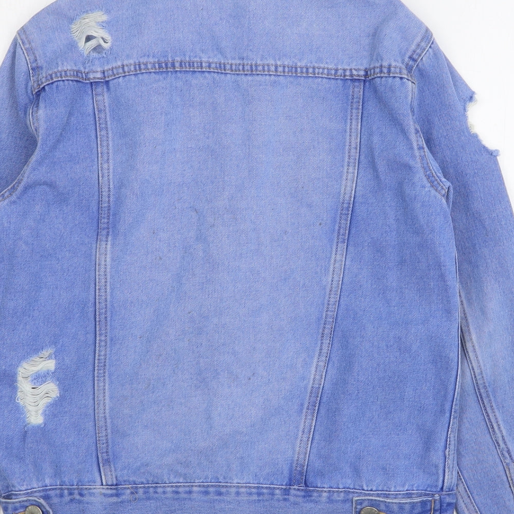 New Look Girls Blue   Jacket  Size 10-11 Years  Button