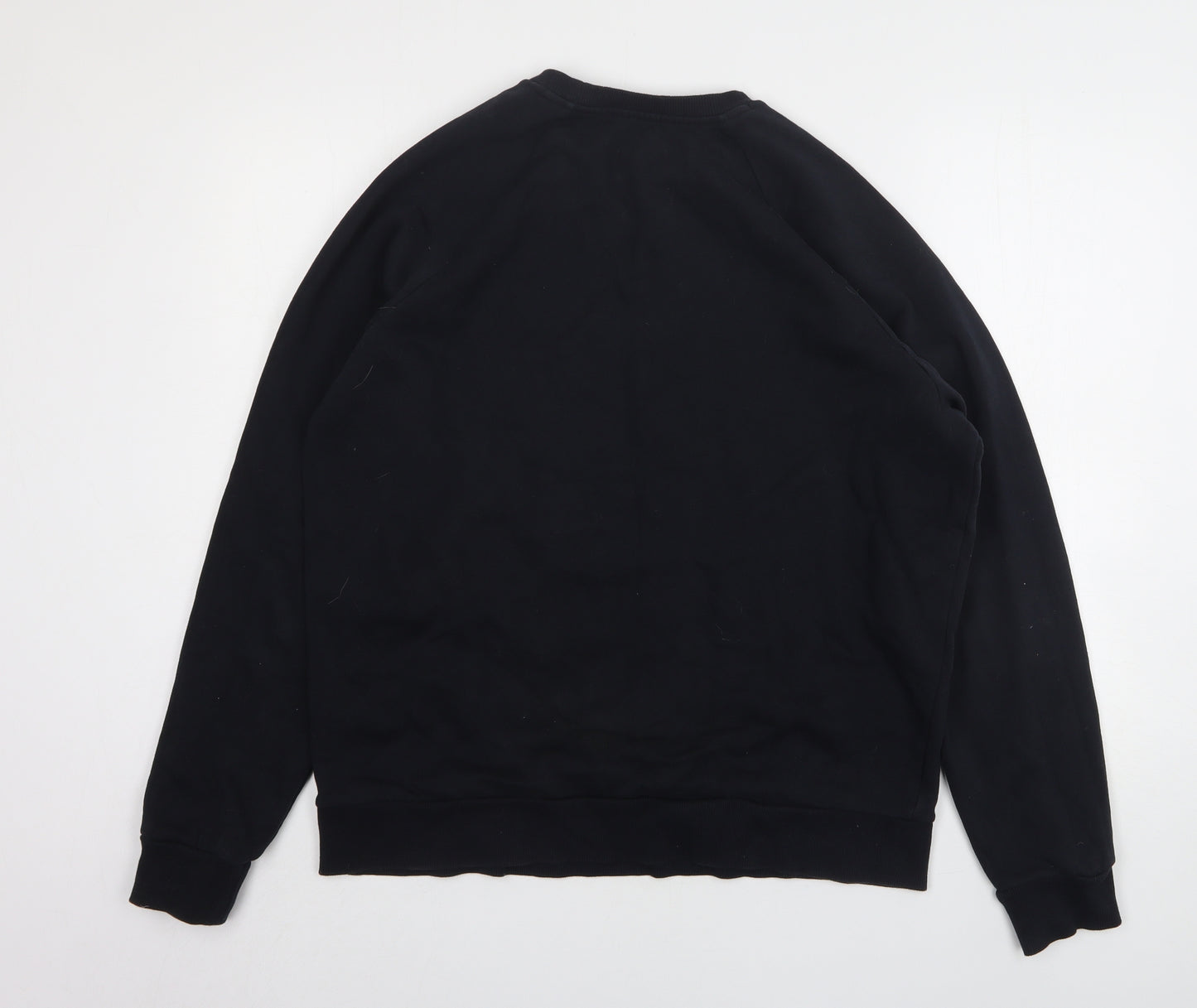 Under armour Mens Black  Cotton Pullover Sweatshirt Size L