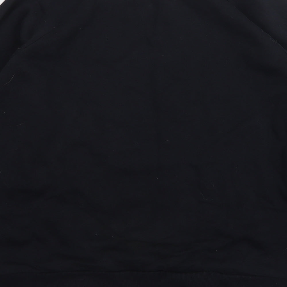 Under armour Mens Black  Cotton Pullover Sweatshirt Size L