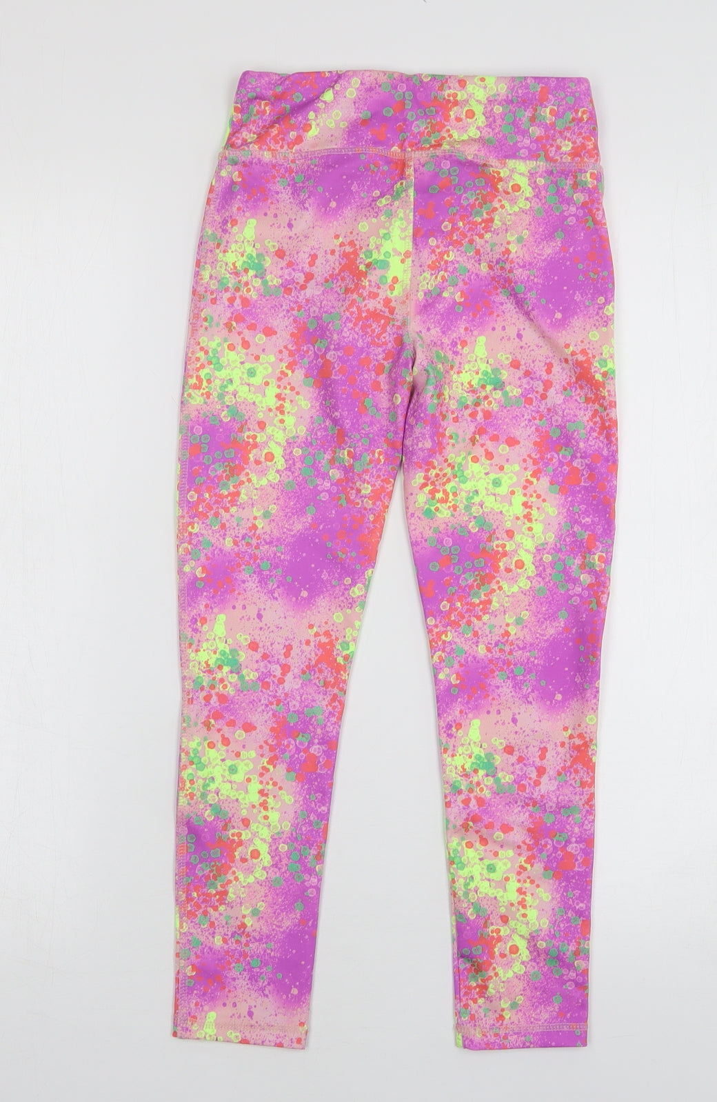 Dunnes Stores Girls Multicoloured Geometric Polyester Jogger Trousers Size 8-9 Years  Regular  - leggings
