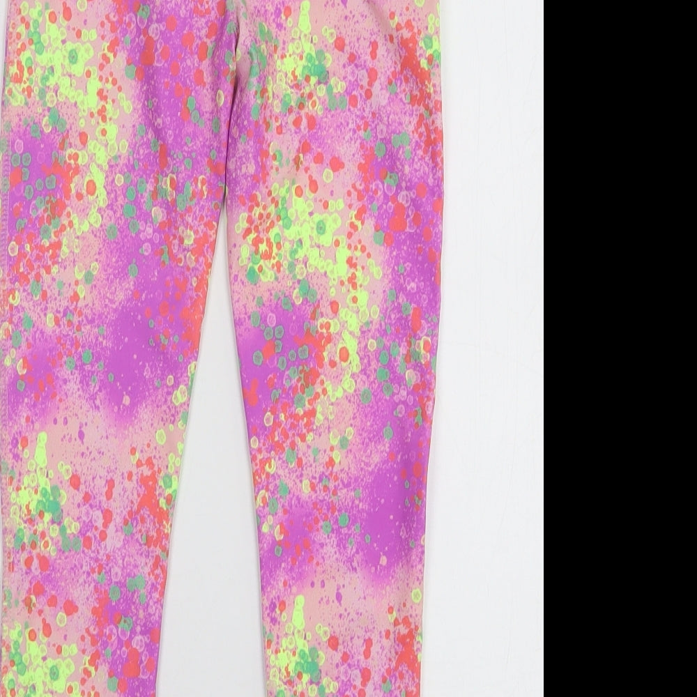 Dunnes Stores Girls Multicoloured Geometric Polyester Jogger Trousers Size 8-9 Years  Regular  - leggings
