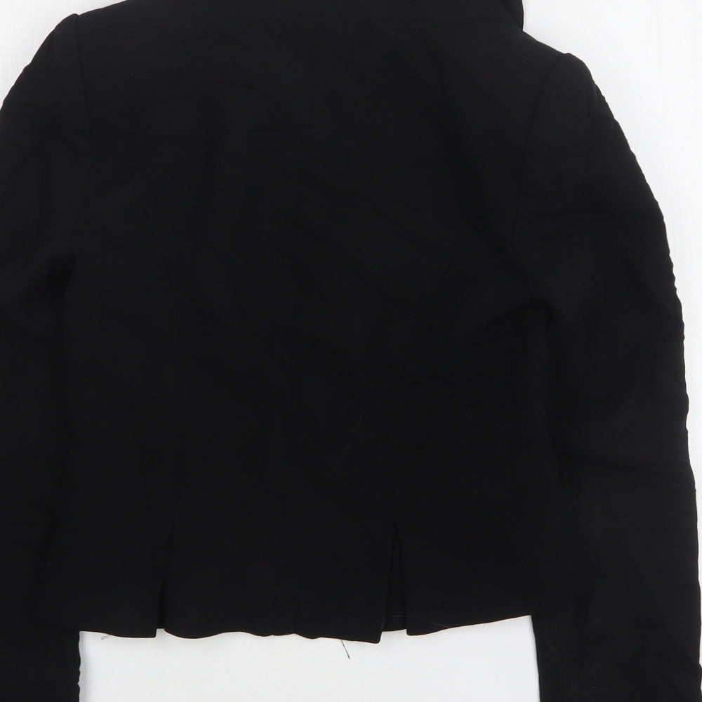 Hobbs Womens Black  Wool Jacket Suit Jacket Size 8