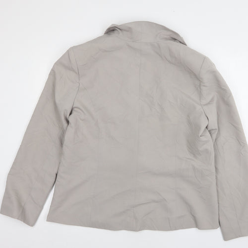 Atmosphere Womens Grey  Polyester Jacket Suit Jacket Size 20