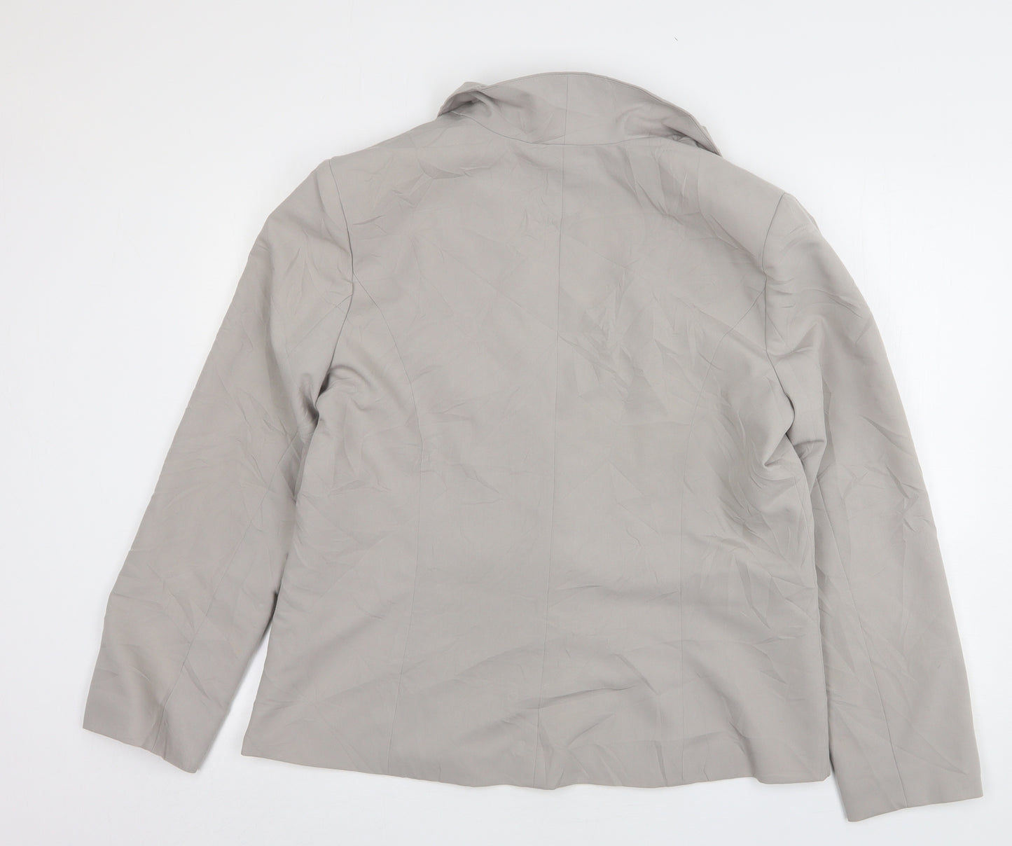Atmosphere Womens Grey  Polyester Jacket Suit Jacket Size 20