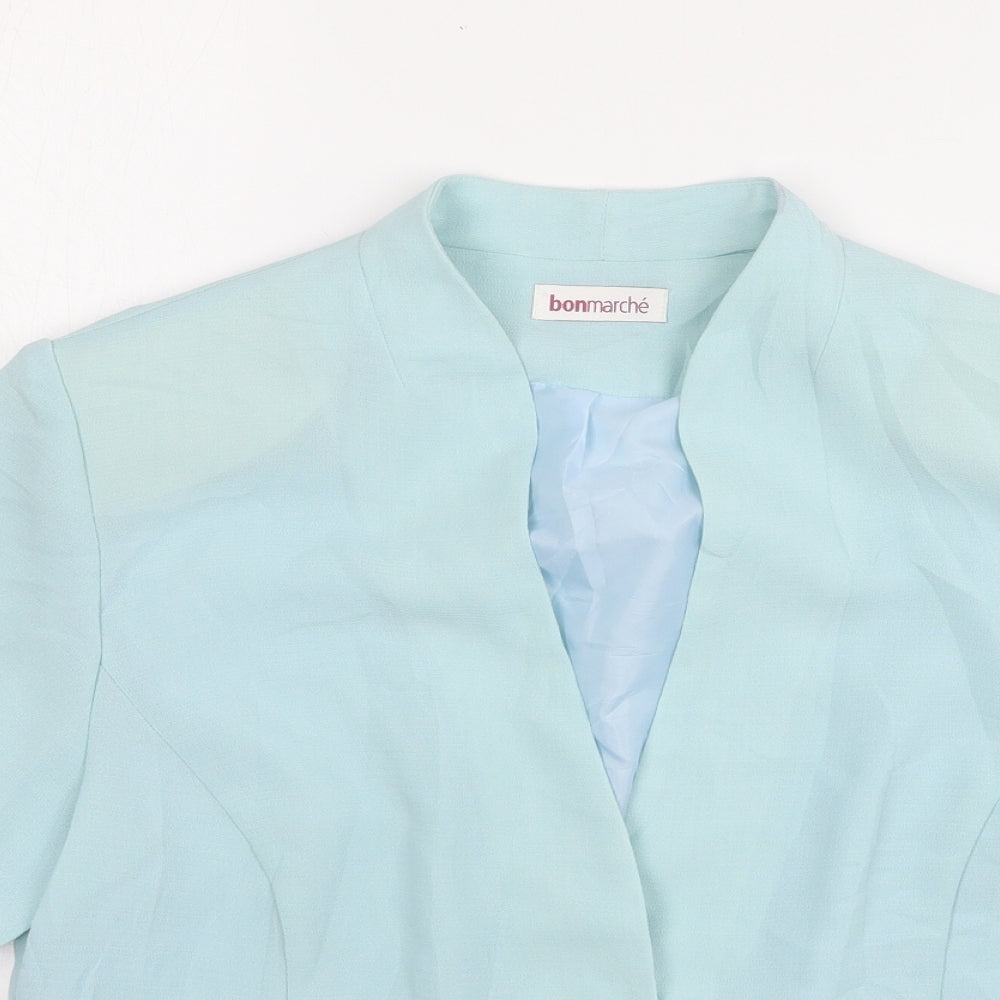 Bonmarché Womens Green  Polyester Jacket Blazer Size 16