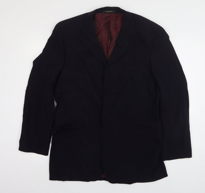 Hyphen  Mens Blue  Wool Jacket Suit Jacket Size 40