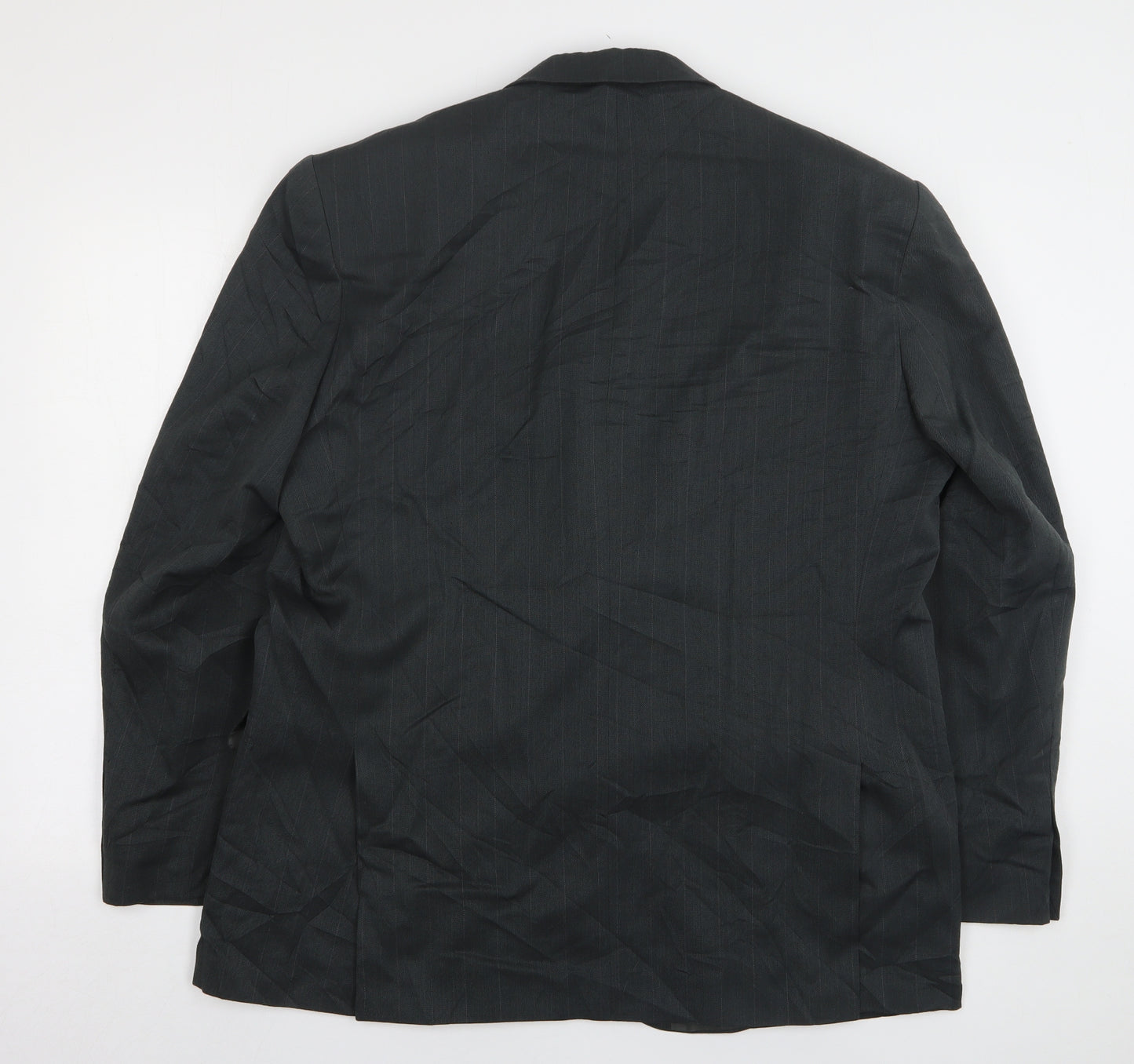 Berkertex Mens Green Striped Wool Jacket Suit Jacket Size 46