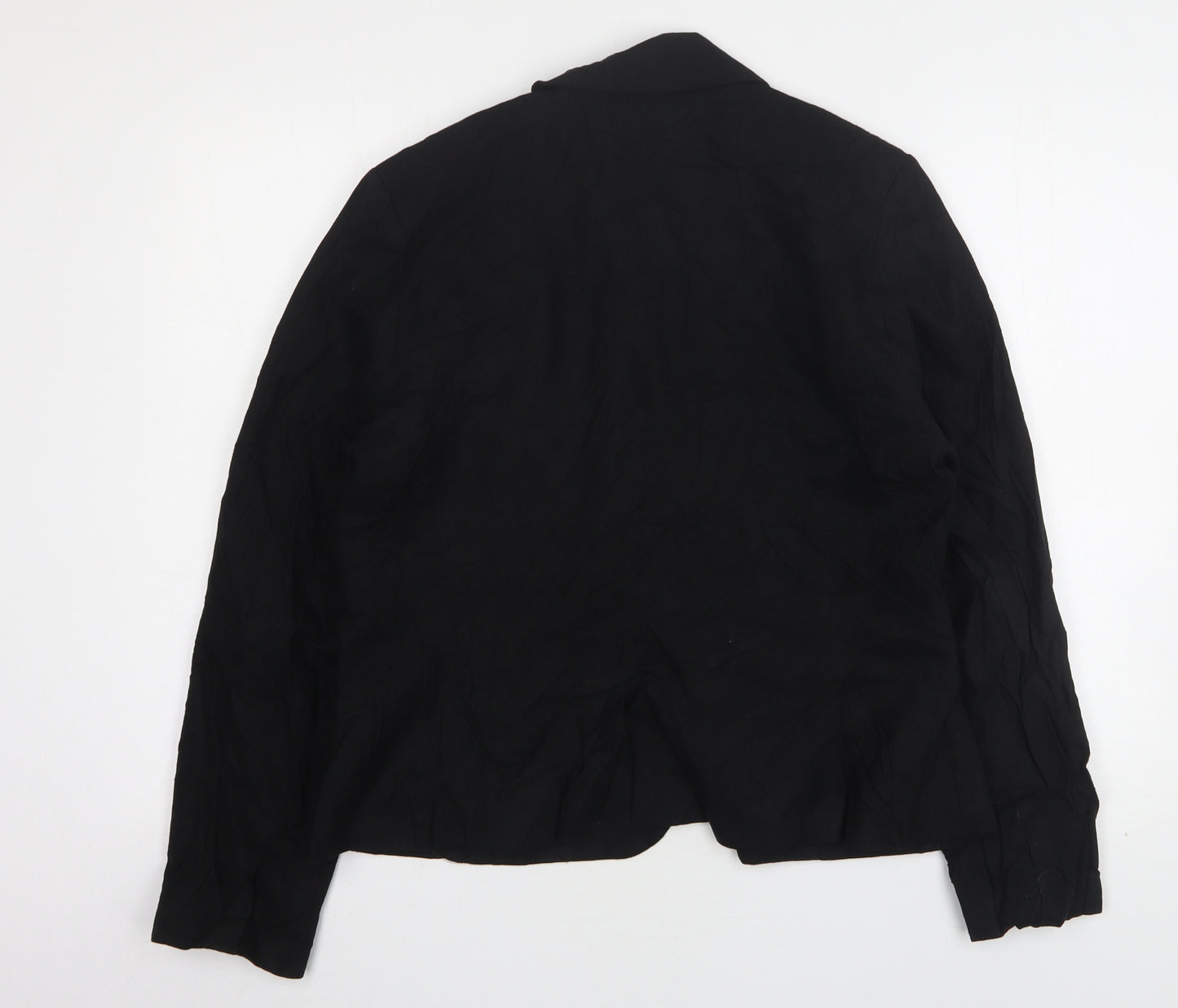 Dunnes Stores Womens Black  Linen Jacket Suit Jacket Size 18