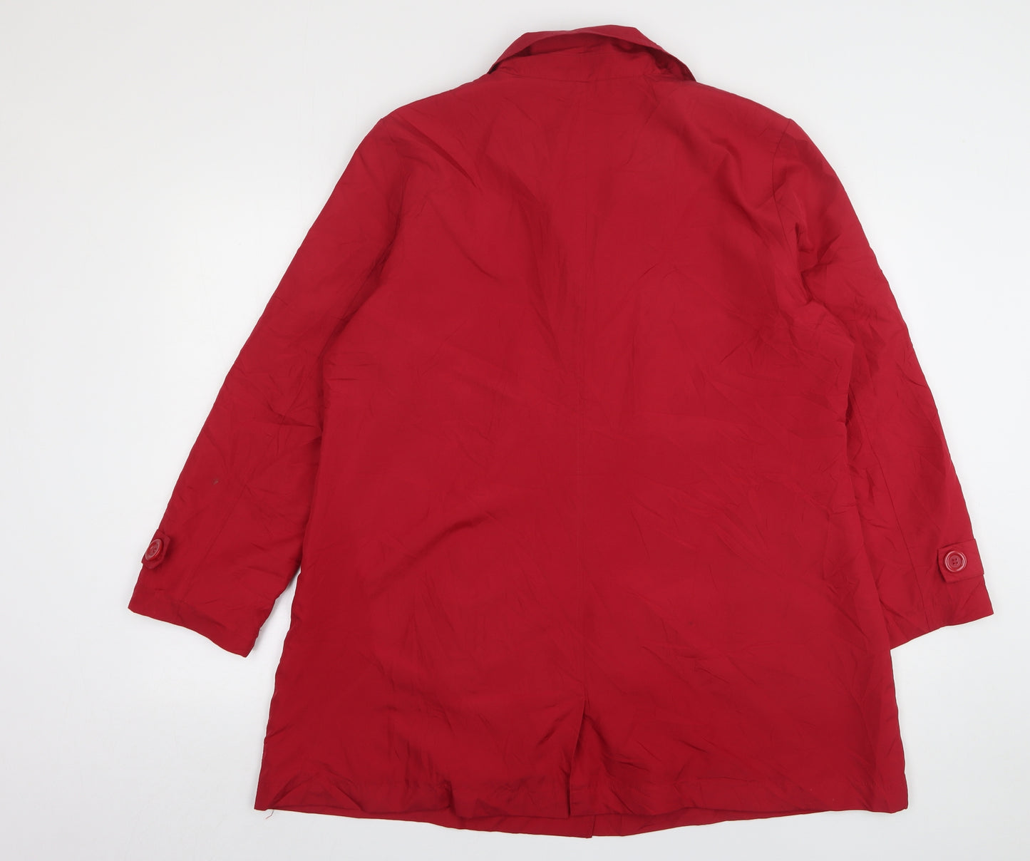 Damart Womens Red   Overcoat Coat Size 18