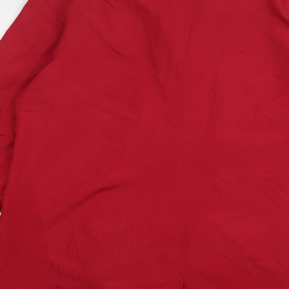 Damart Womens Red   Overcoat Coat Size 18