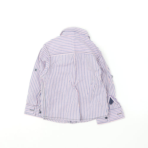 Earlydays Baby Multicoloured Striped Cotton Basic Button-Up Size 12-18 Months Collared
