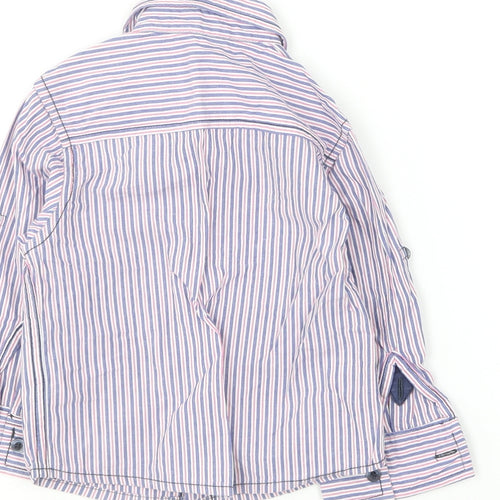 Earlydays Baby Multicoloured Striped Cotton Basic Button-Up Size 12-18 Months Collared
