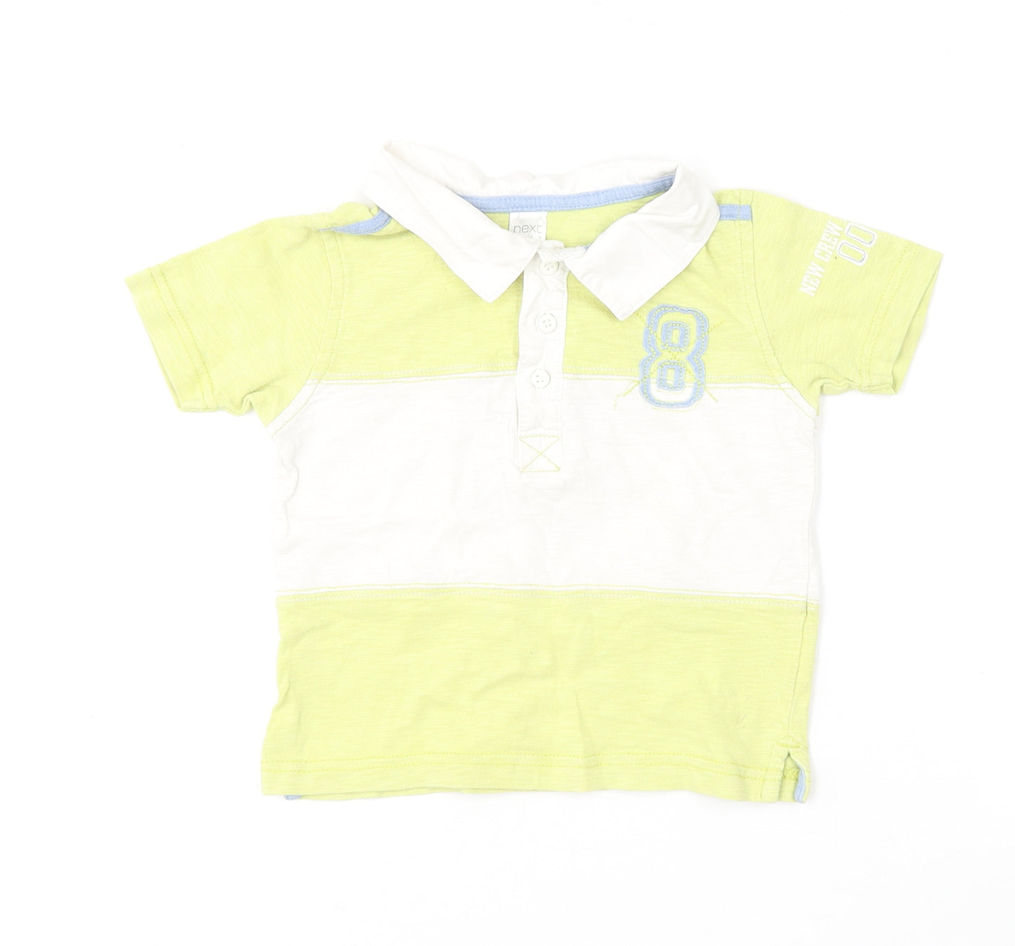 NEXT Baby Yellow  Cotton Basic Polo Size 12-18 Months Collared