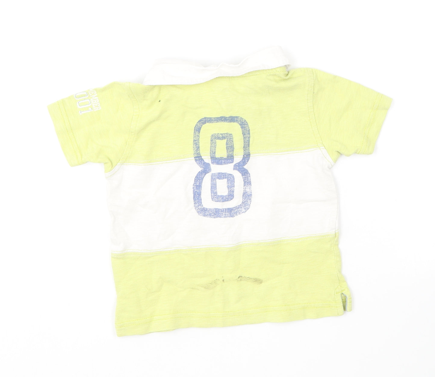 NEXT Baby Yellow  Cotton Basic Polo Size 12-18 Months Collared