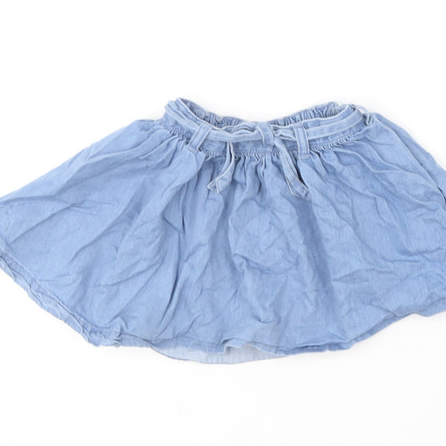 NEXT Girls Blue  Cotton Skater Skirt Size 2-3 Years  Regular
