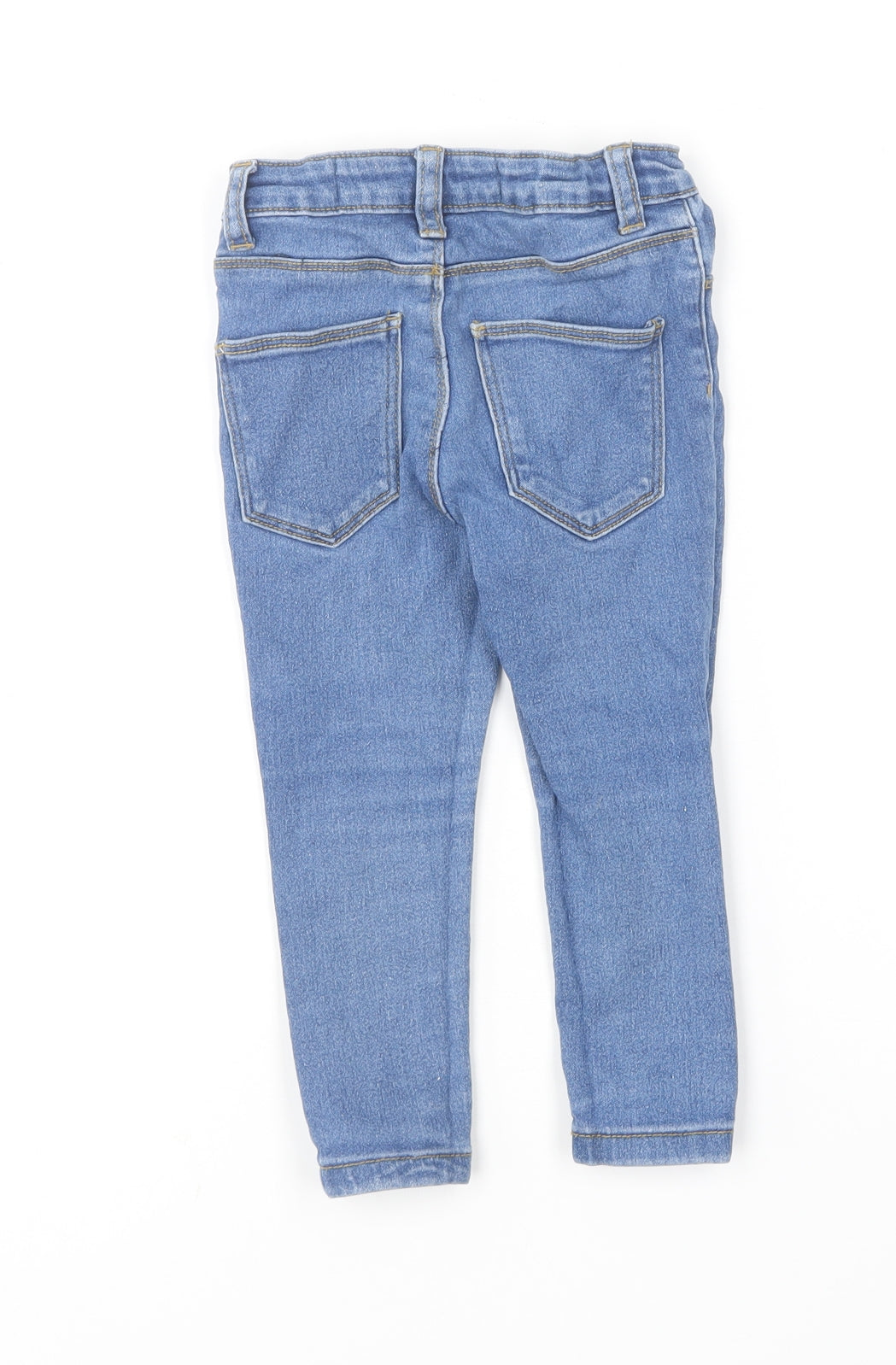 Denim & Co. Girls Blue  Cotton Skinny Jeans Size 2-3 Years  Regular