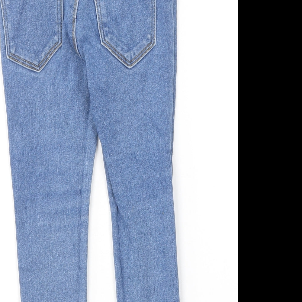 Denim & Co. Girls Blue  Cotton Skinny Jeans Size 2-3 Years  Regular