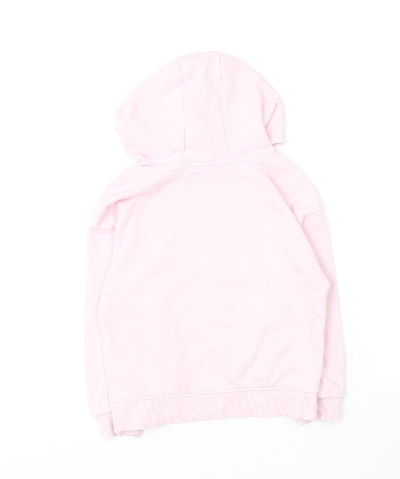 Primark Girls Pink  Cotton Pullover Hoodie Size 6-7 Years   - Unicorn