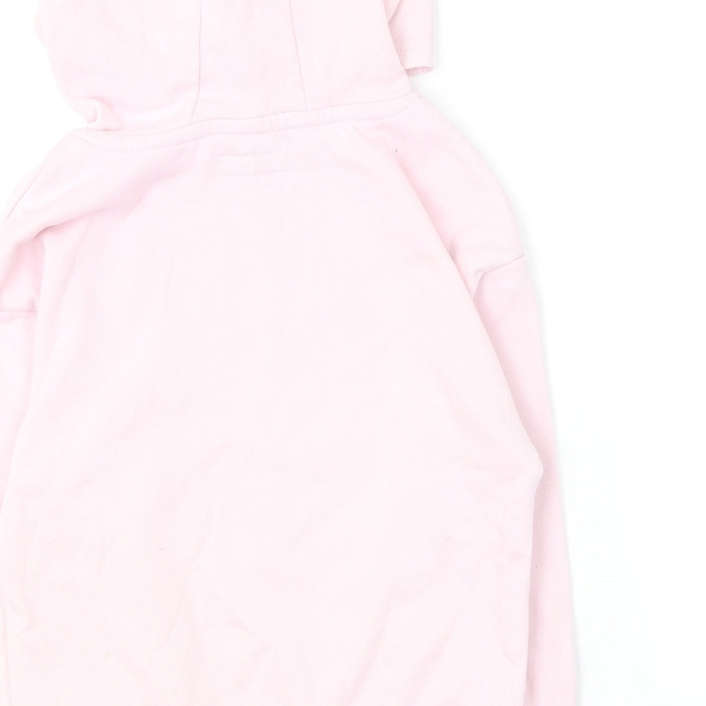 Primark Girls Pink  Cotton Pullover Hoodie Size 6-7 Years   - Unicorn