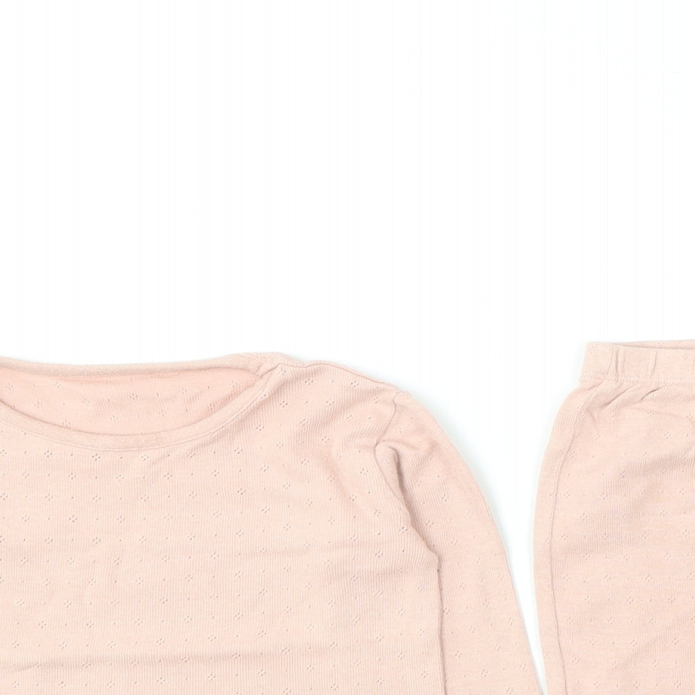 George Baby Pink Solid Cotton Cami Pyjama Set Size 6-9 Months