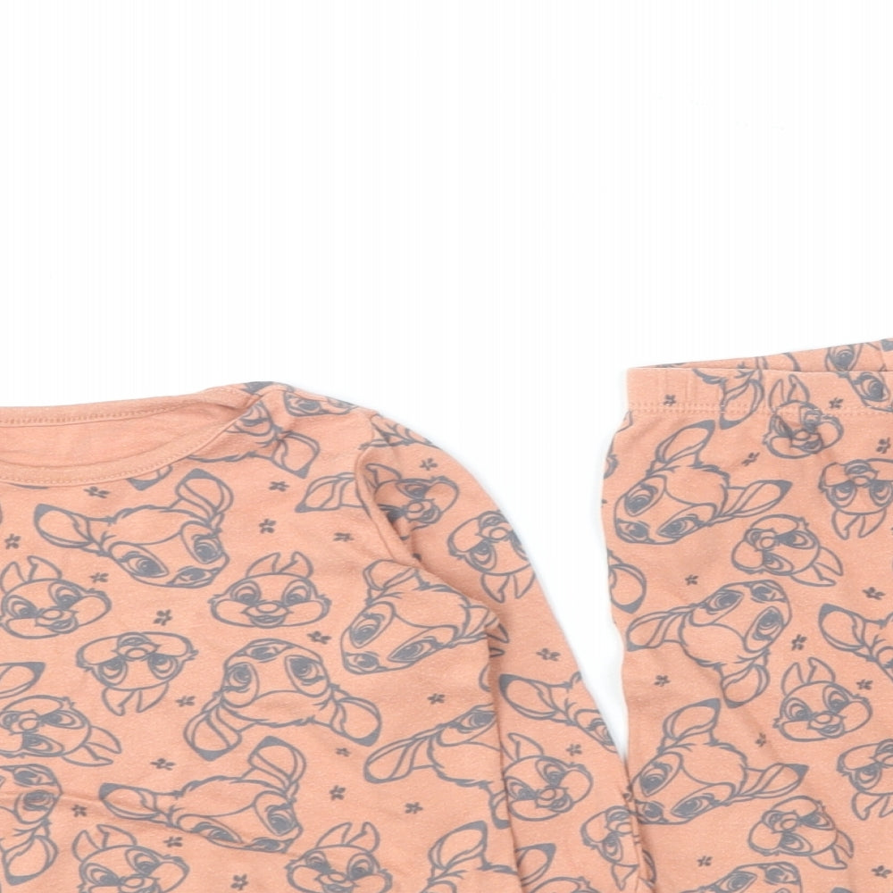 George Baby Orange Geometric Cotton Cami Pyjama Set Size 6-9 Months   - Bambi
