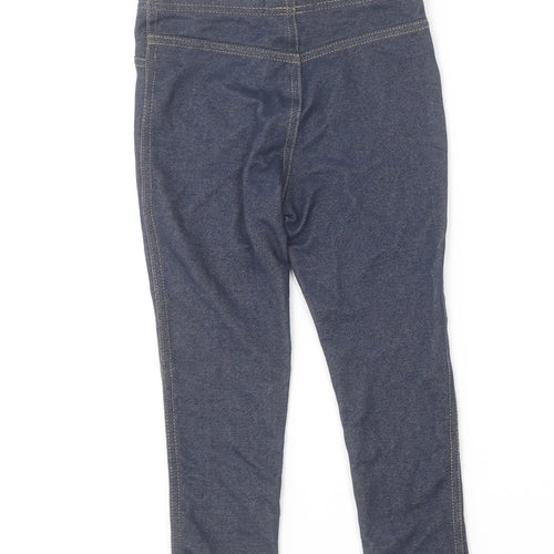Primark  Girls Blue  Cotton Jegging Trousers Size 4-5 Years  Regular