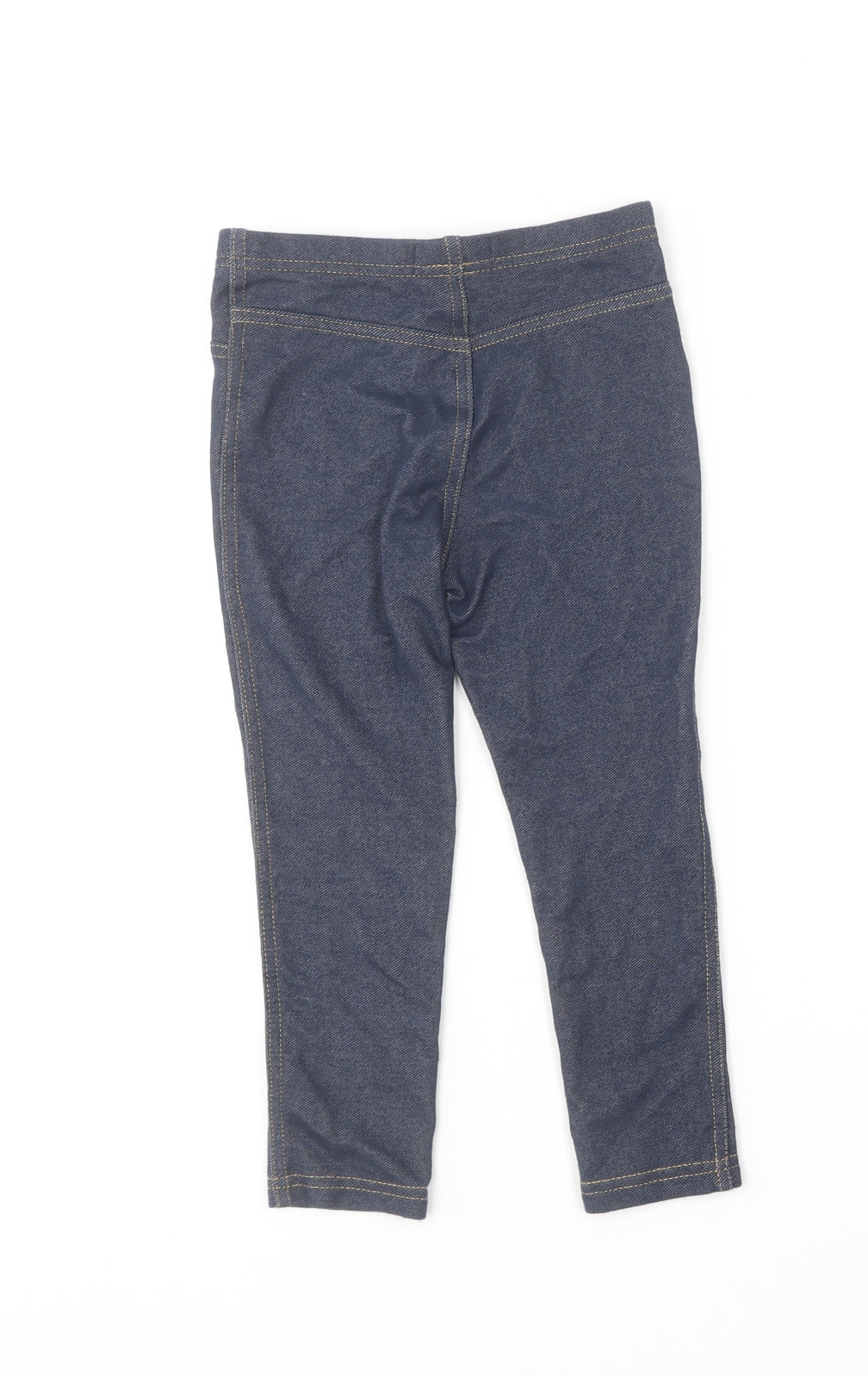 Primark  Girls Blue  Cotton Jegging Trousers Size 4-5 Years  Regular